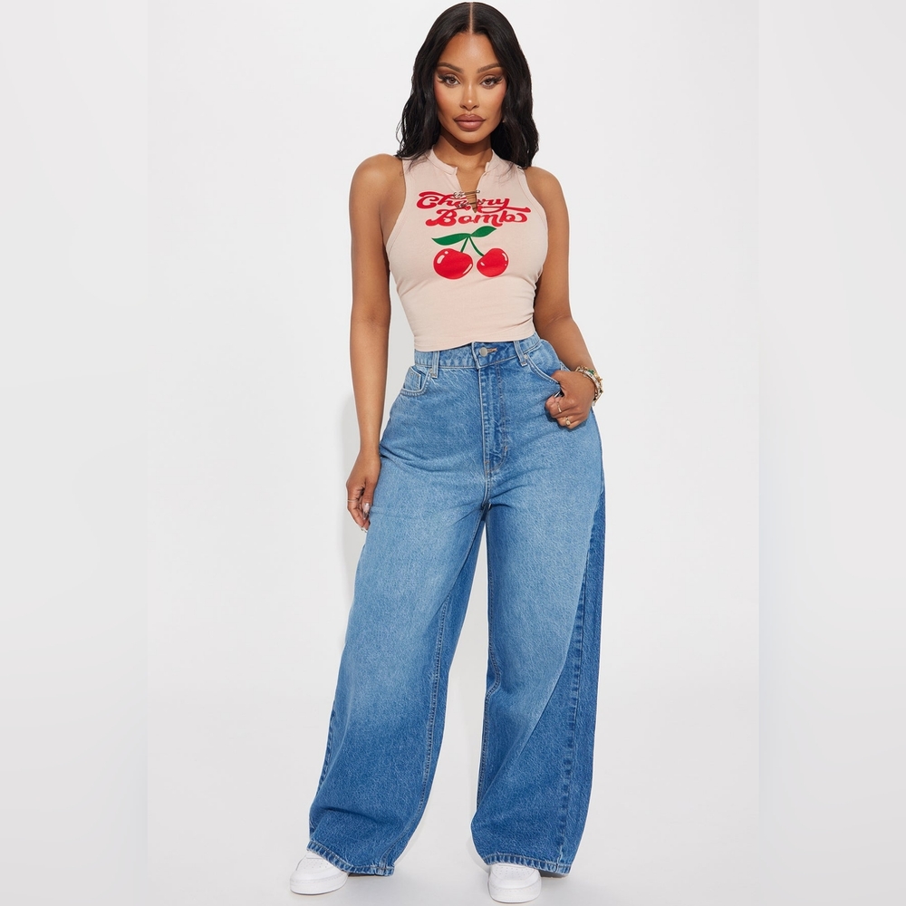 Fashion Nova - For The Longest Time Wide Leg Jeans - 15